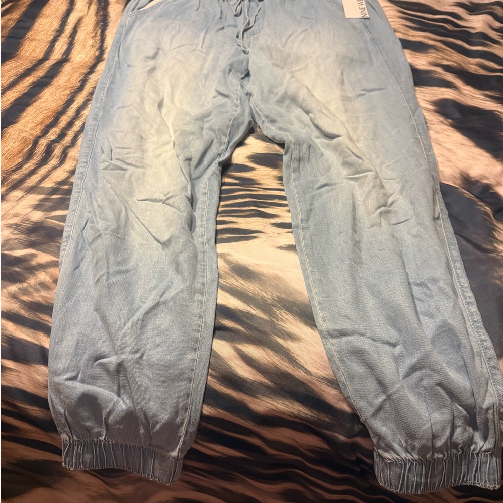 Light Blue Denim Jogger Jeans